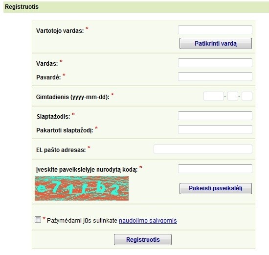 <strong><font style="color: #ff0000;">Registruokis.</font></strong> Rašyk. Rinkis prizus!